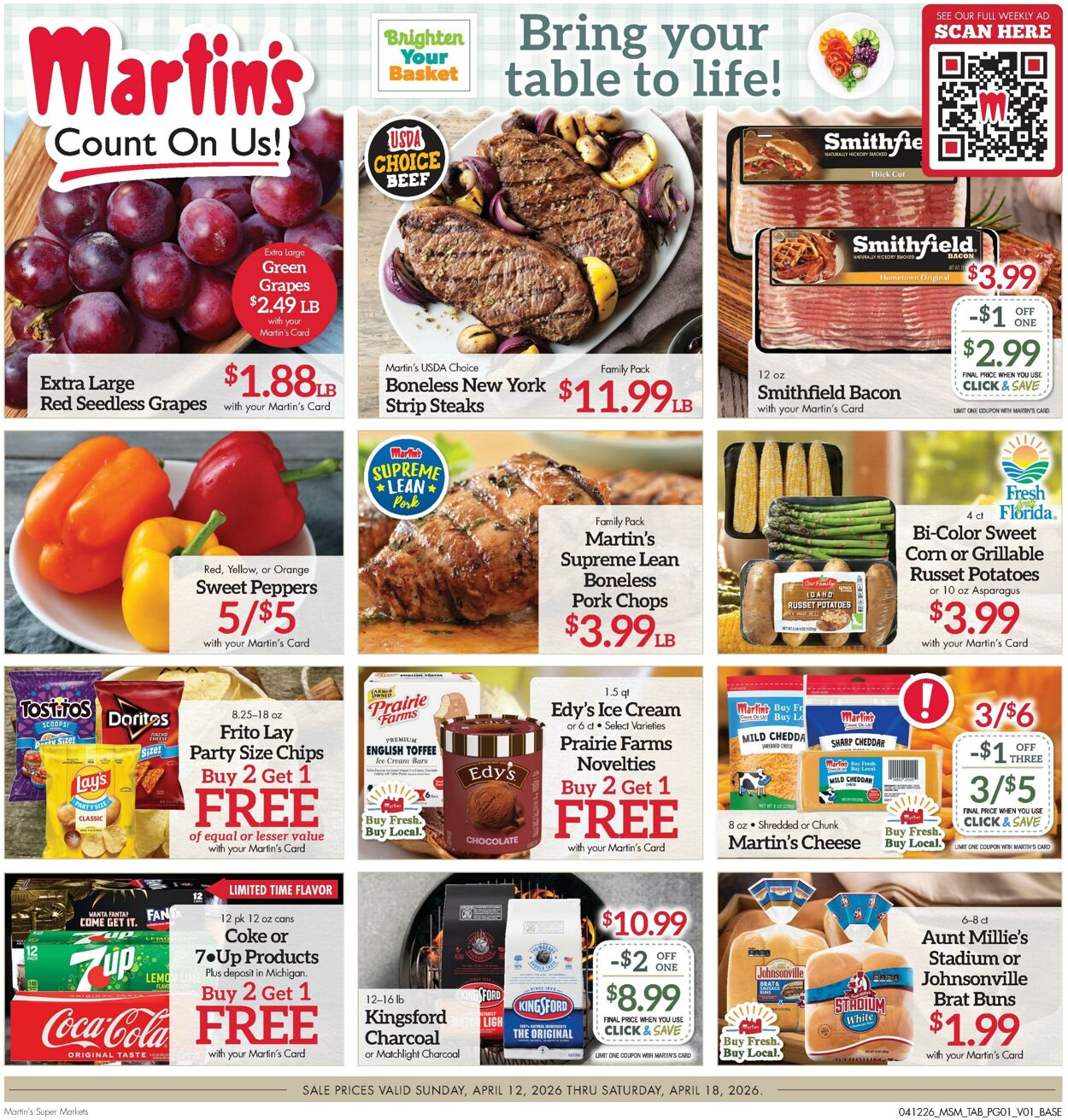 Weekly ad Martin's Supermarkets 04/12/2026 - 04/18/2026