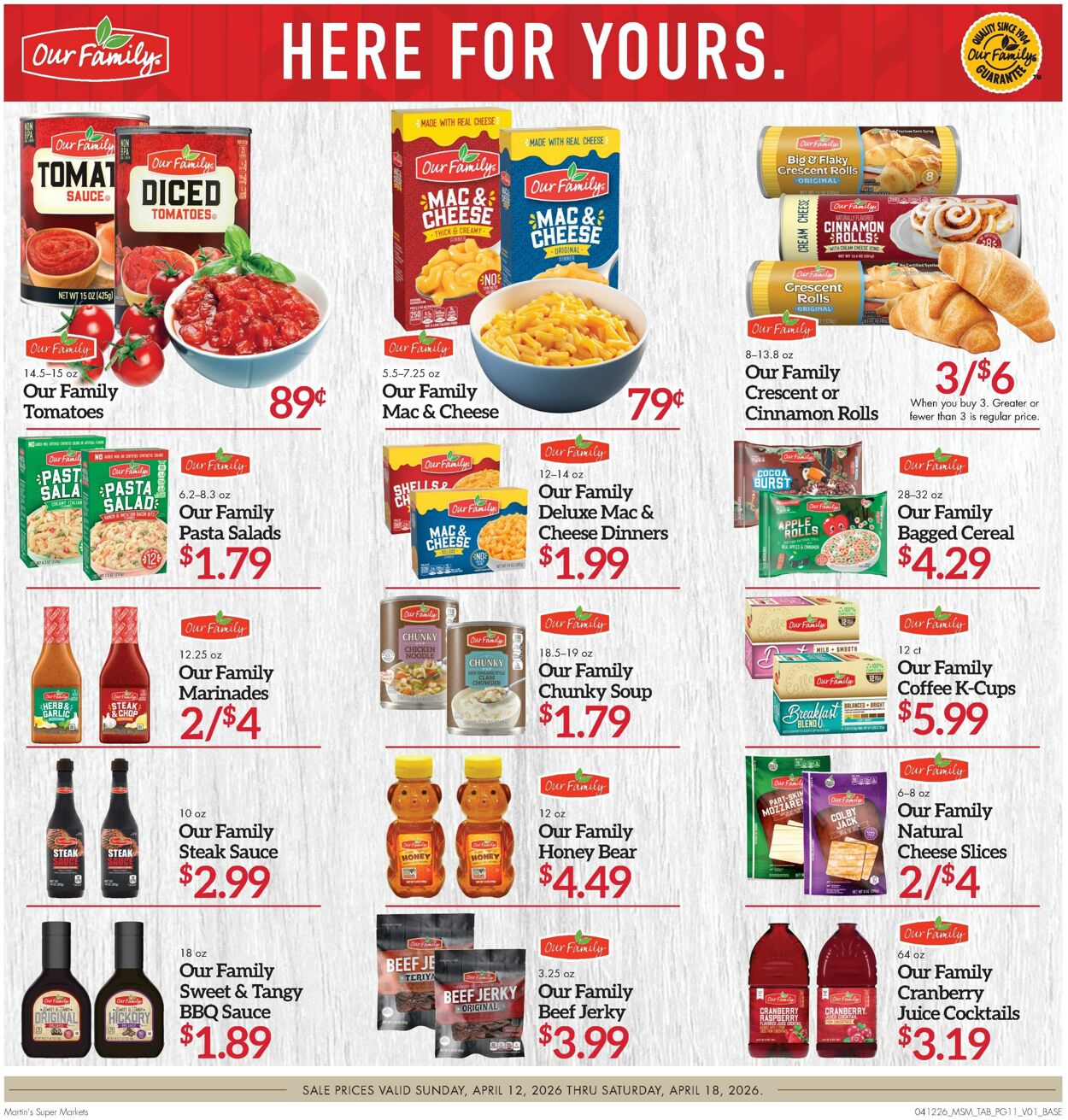 Weekly ad Martin's Supermarkets 04/12/2026 - 04/18/2026