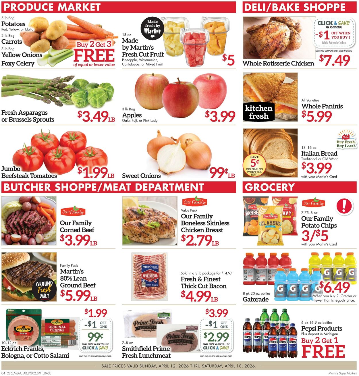 Weekly ad Martin's Supermarkets 04/12/2026 - 04/18/2026