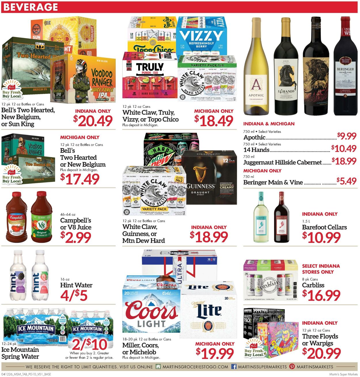 Weekly ad Martin's Supermarkets 04/12/2026 - 04/18/2026