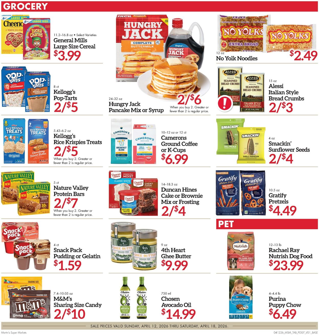 Weekly ad Martin's Supermarkets 04/12/2026 - 04/18/2026