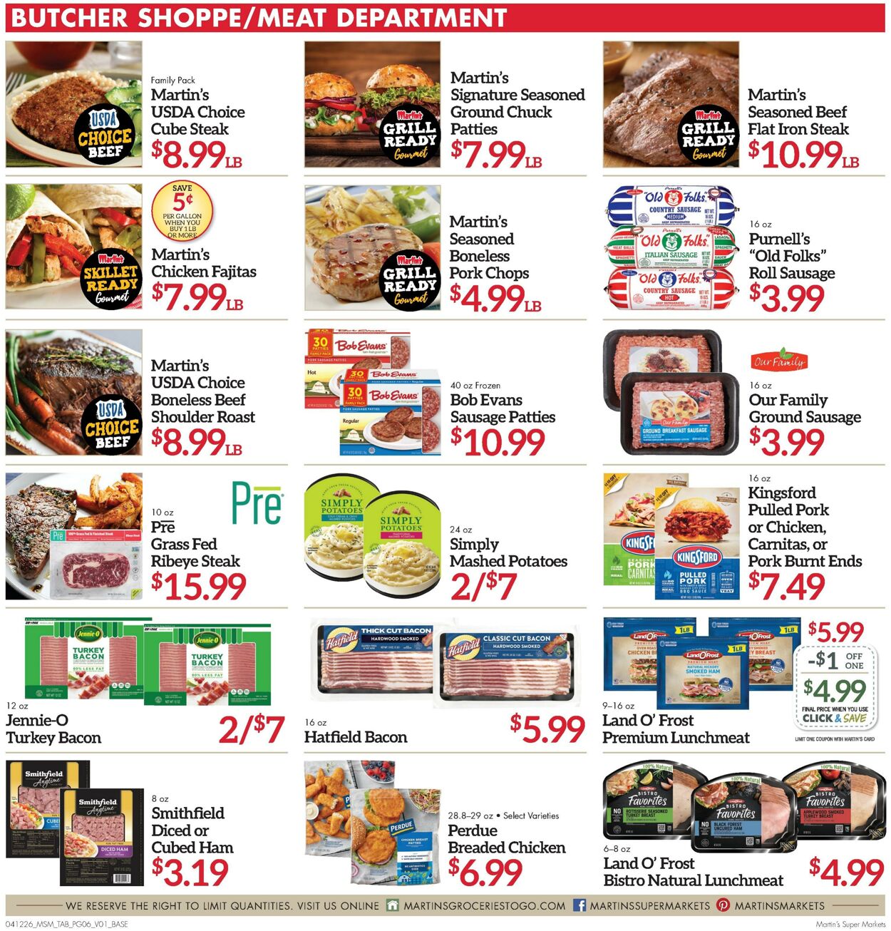 Weekly ad Martin's Supermarkets 04/12/2026 - 04/18/2026