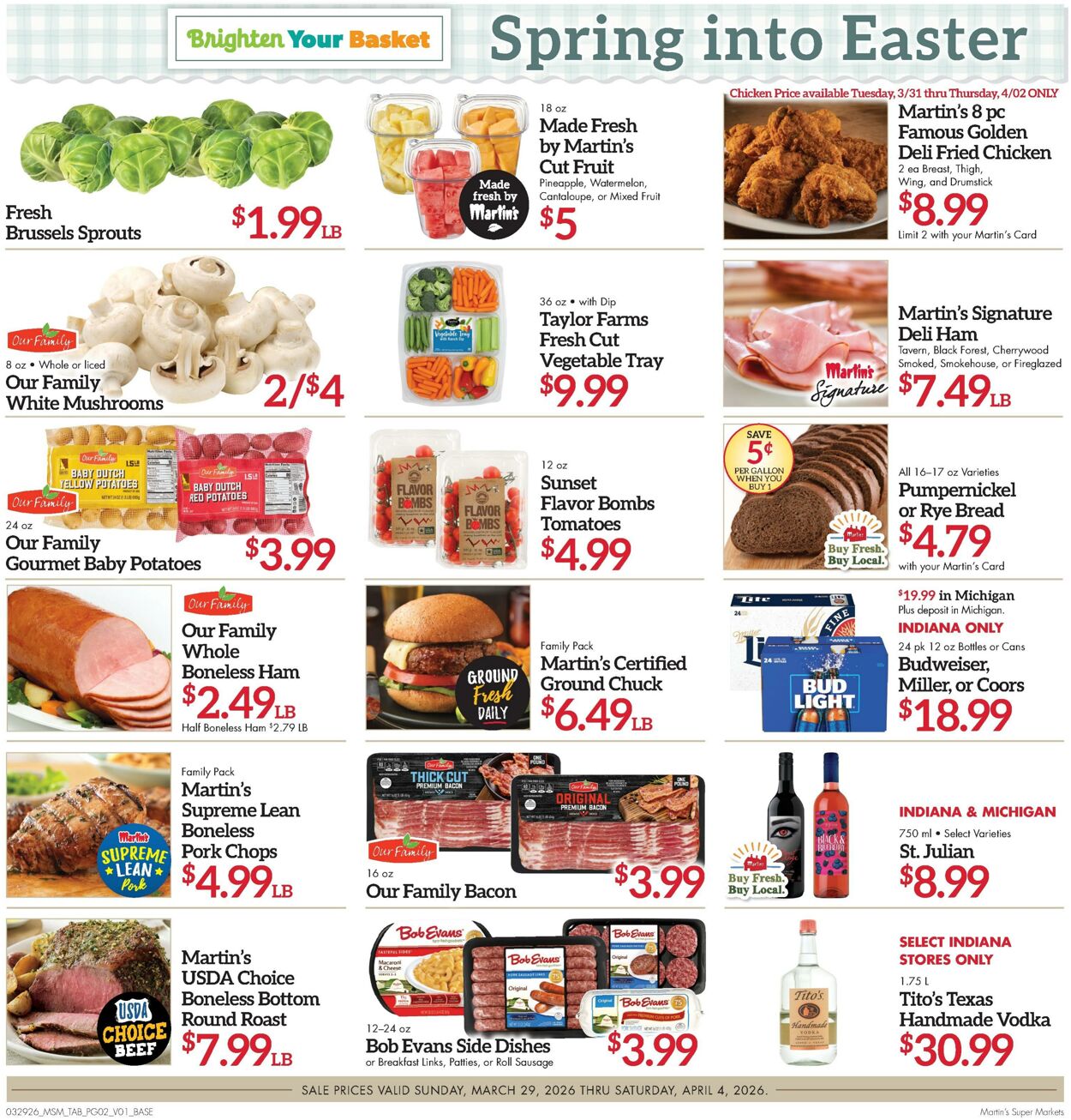 Weekly ad Martin's Supermarkets 03/29/2026 - 04/04/2026