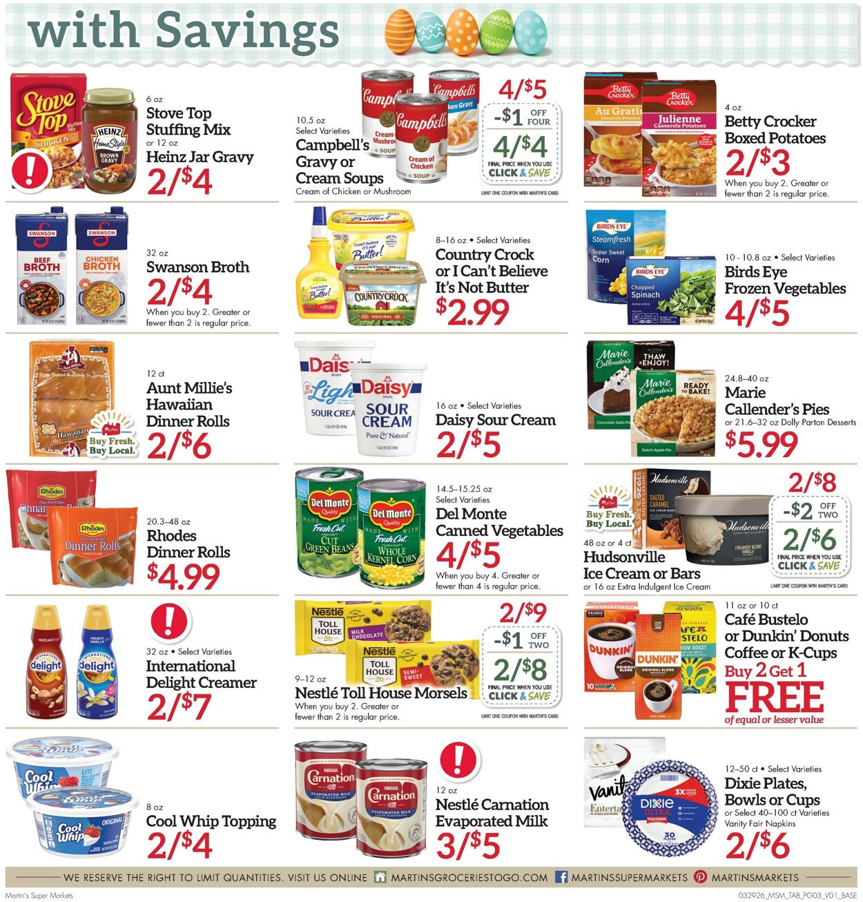 Weekly ad Martin's Supermarkets 03/29/2026 - 04/04/2026