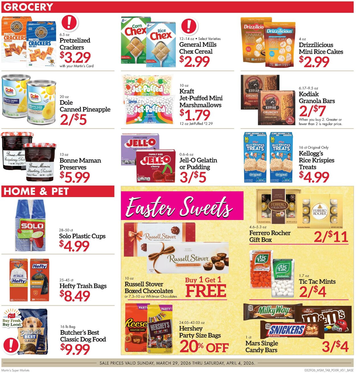 Weekly ad Martin's Supermarkets 03/29/2026 - 04/04/2026