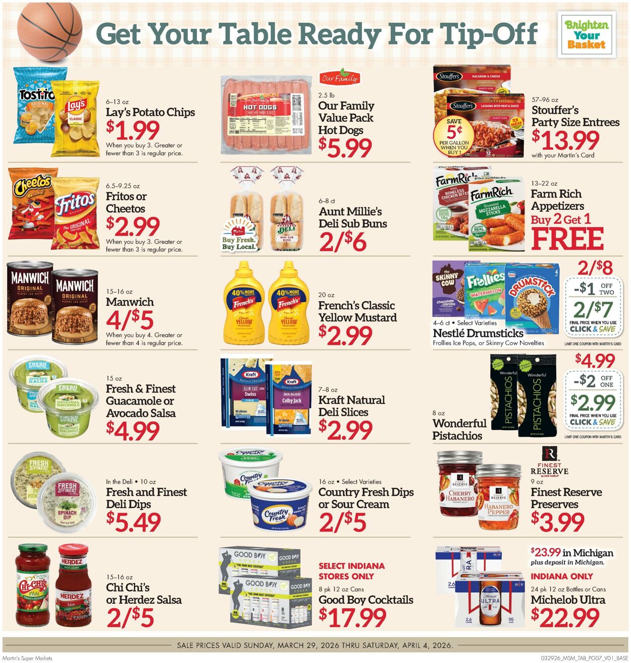 Weekly ad Martin's Supermarkets 03/29/2026 - 04/04/2026