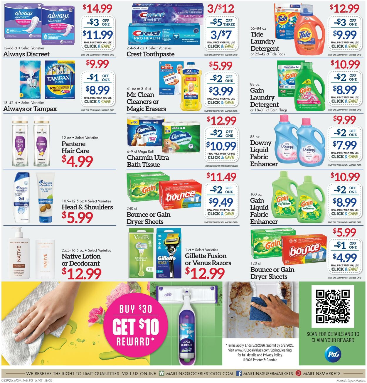 Weekly ad Martin's Supermarkets 03/29/2026 - 04/04/2026