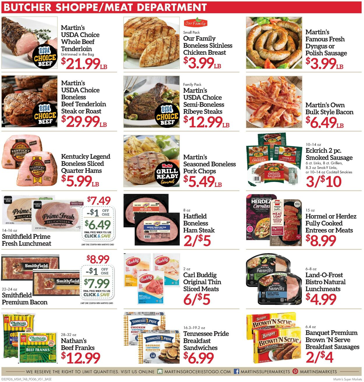 Weekly ad Martin's Supermarkets 03/29/2026 - 04/04/2026