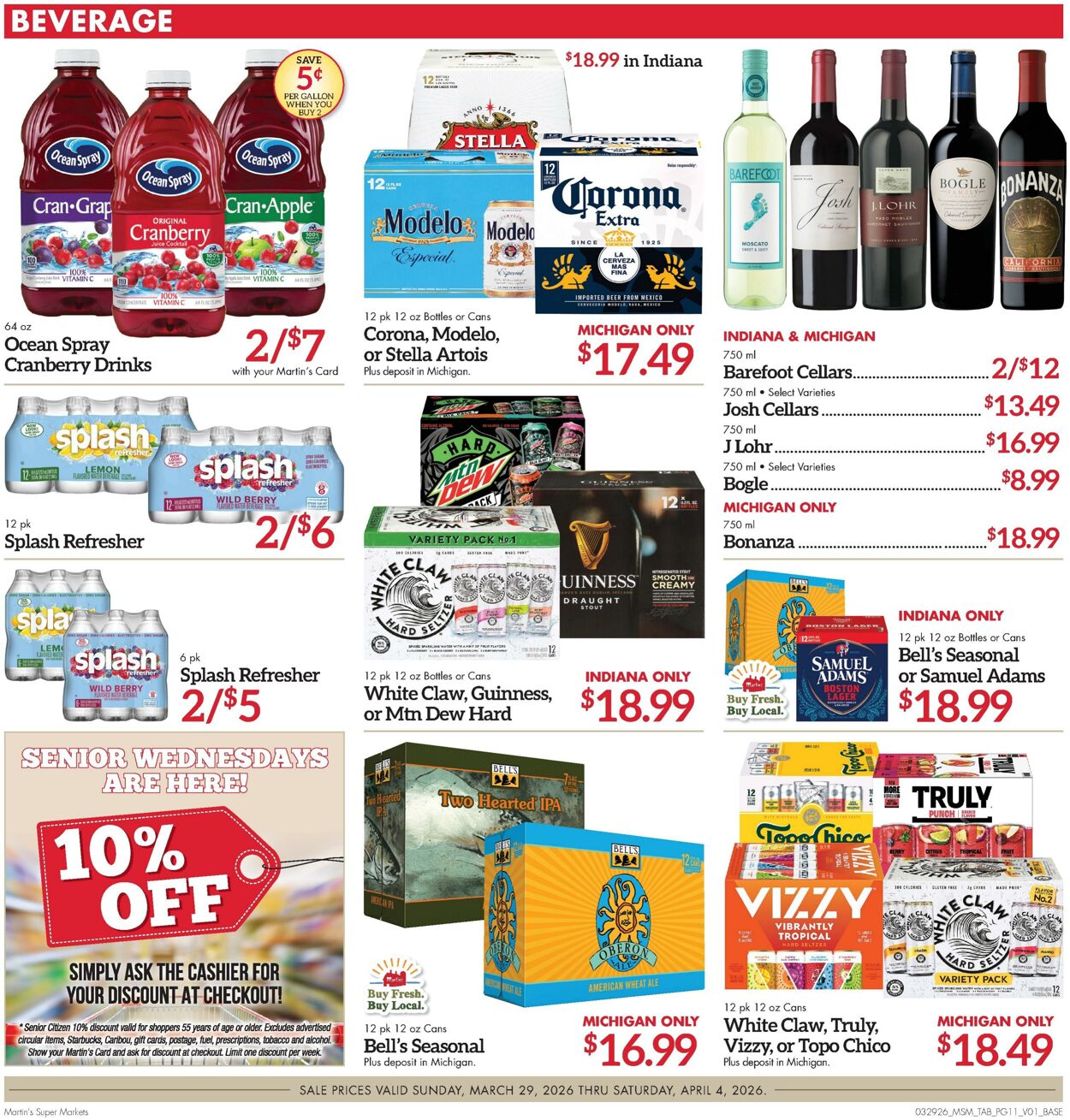 Weekly ad Martin's Supermarkets 03/29/2026 - 04/04/2026