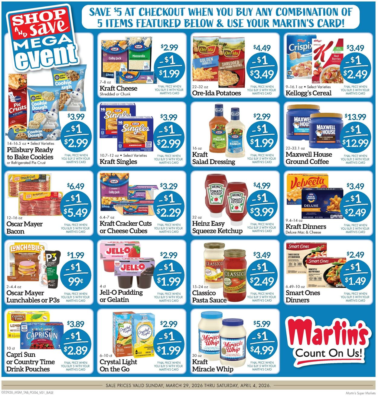 Weekly ad Martin's Supermarkets 03/29/2026 - 04/04/2026