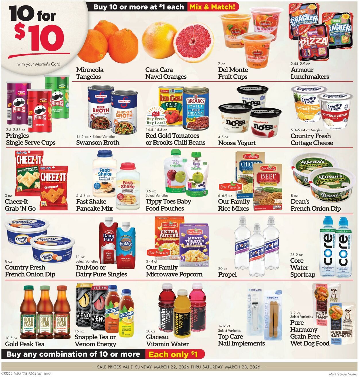 Weekly ad Martin's Supermarkets 03/22/2026 - 03/28/2026