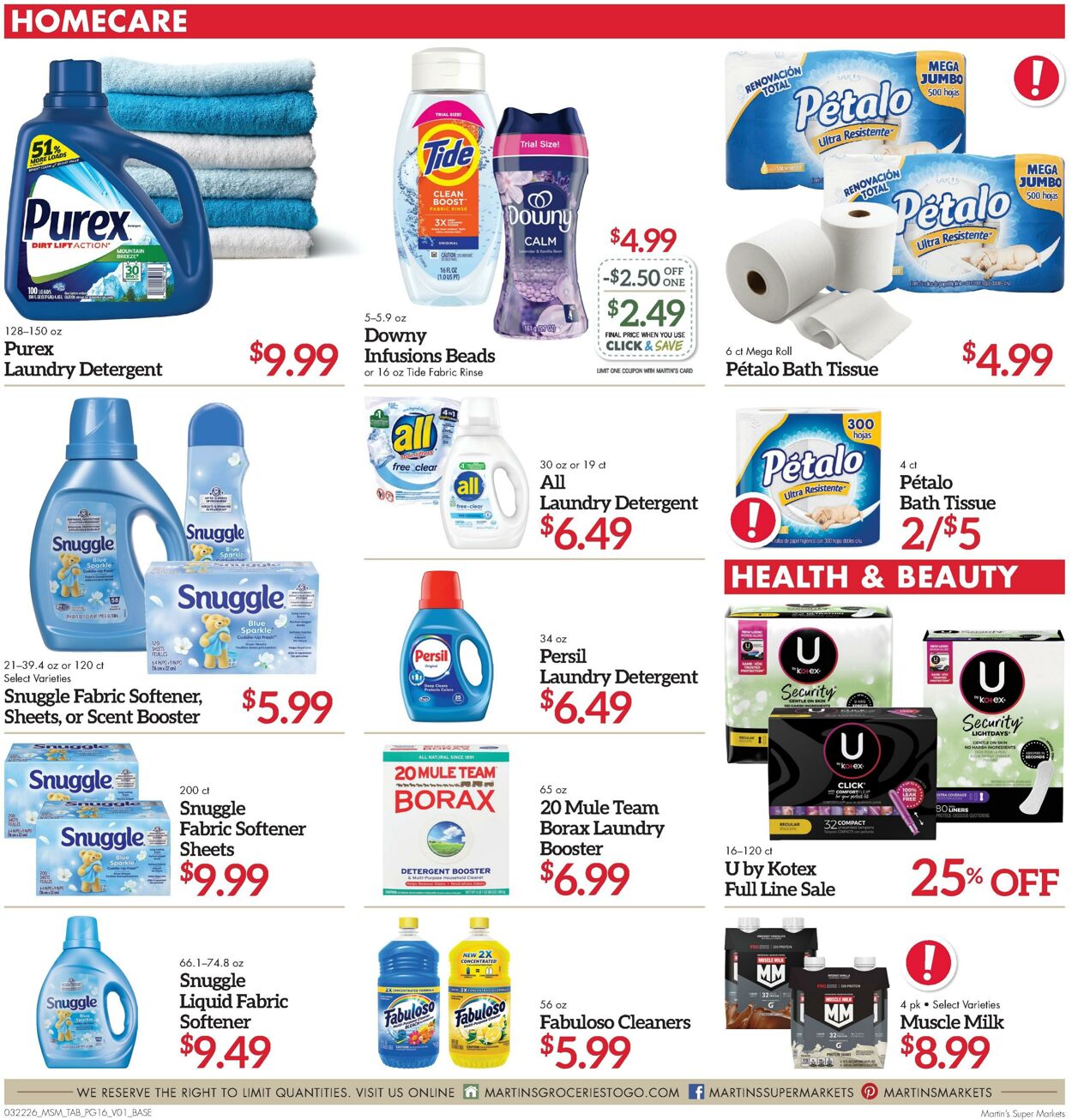 Weekly ad Martin's Supermarkets 03/22/2026 - 03/28/2026