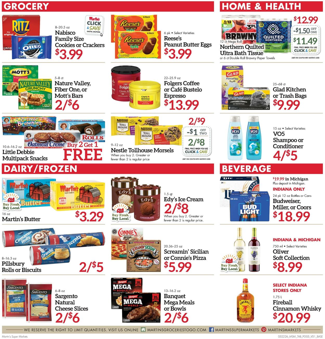 Weekly ad Martin's Supermarkets 03/22/2026 - 03/28/2026