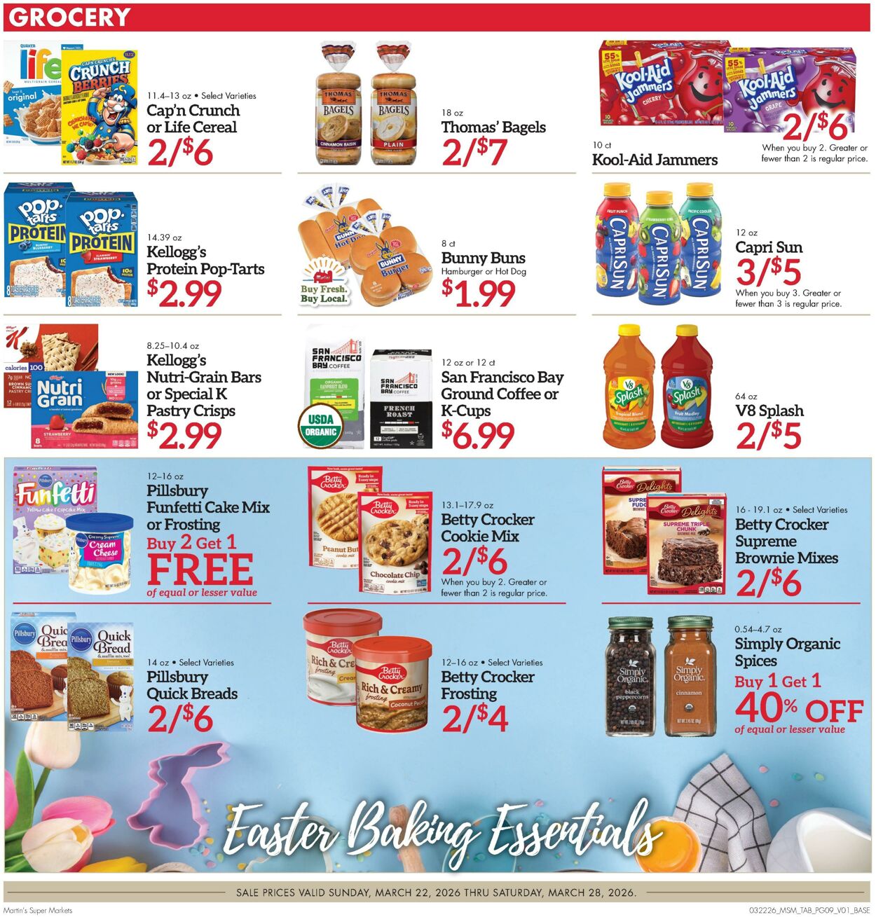 Weekly ad Martin's Supermarkets 03/22/2026 - 03/28/2026