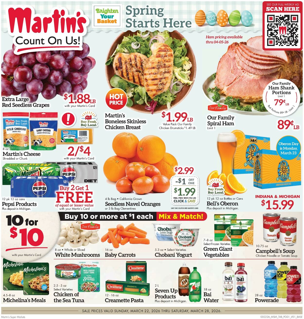 Weekly ad Martin's Supermarkets 03/22/2026 - 03/28/2026