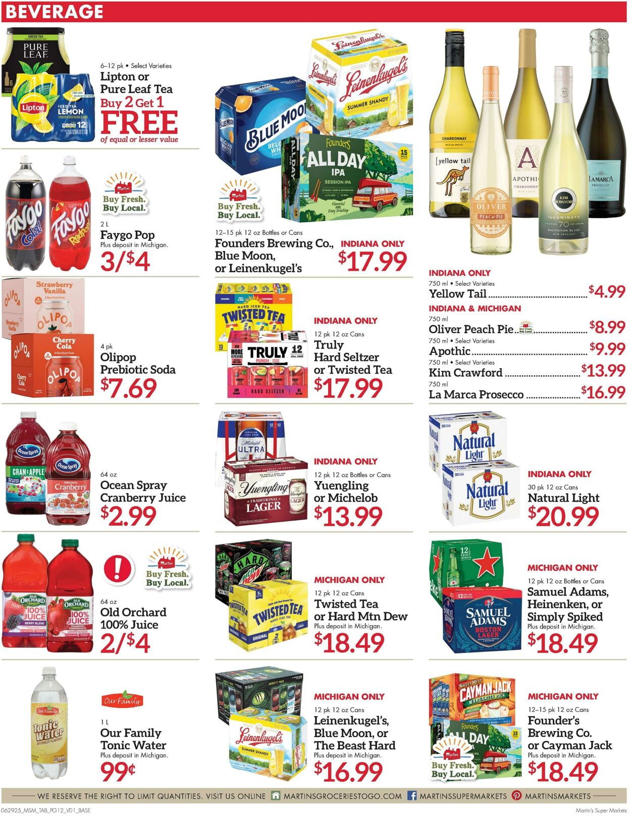 Weekly ad Martin's Supermarkets 06/29/2025 - 07/05/2025