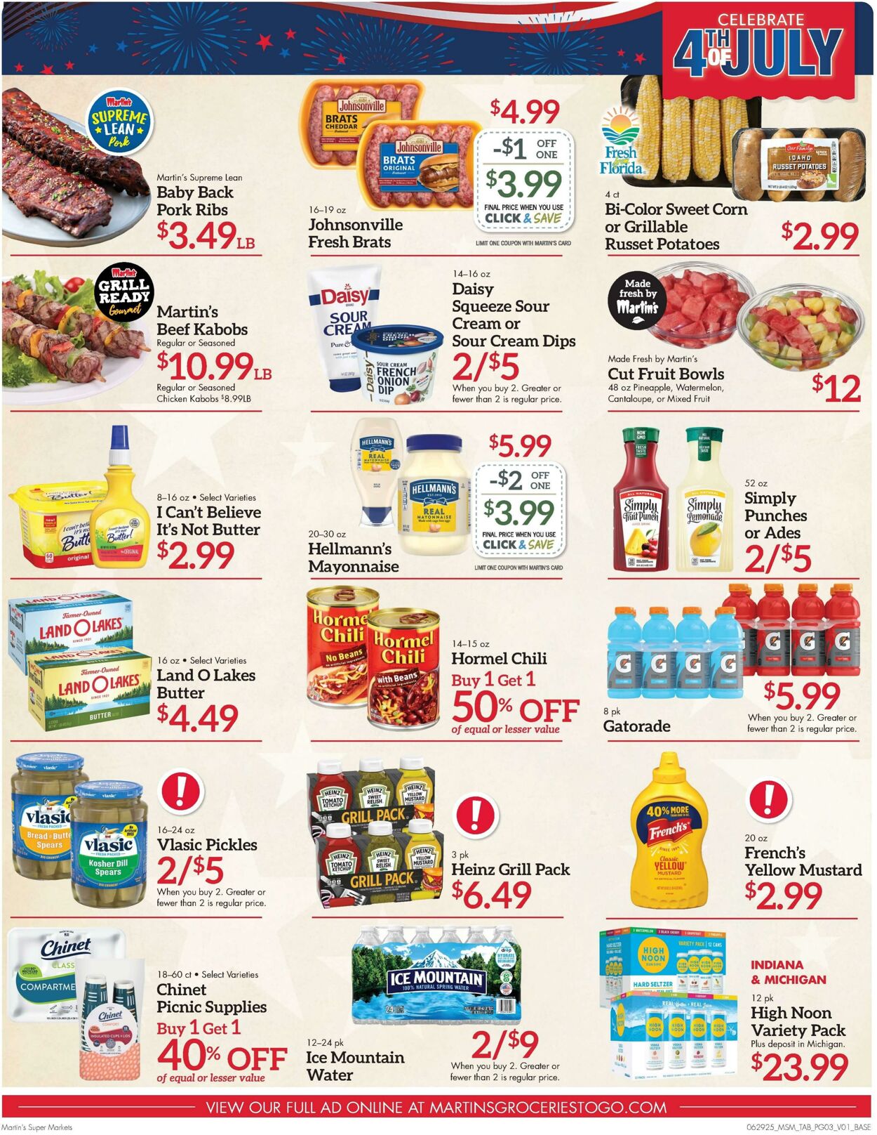 Weekly ad Martin's Supermarkets 06/29/2025 - 07/05/2025
