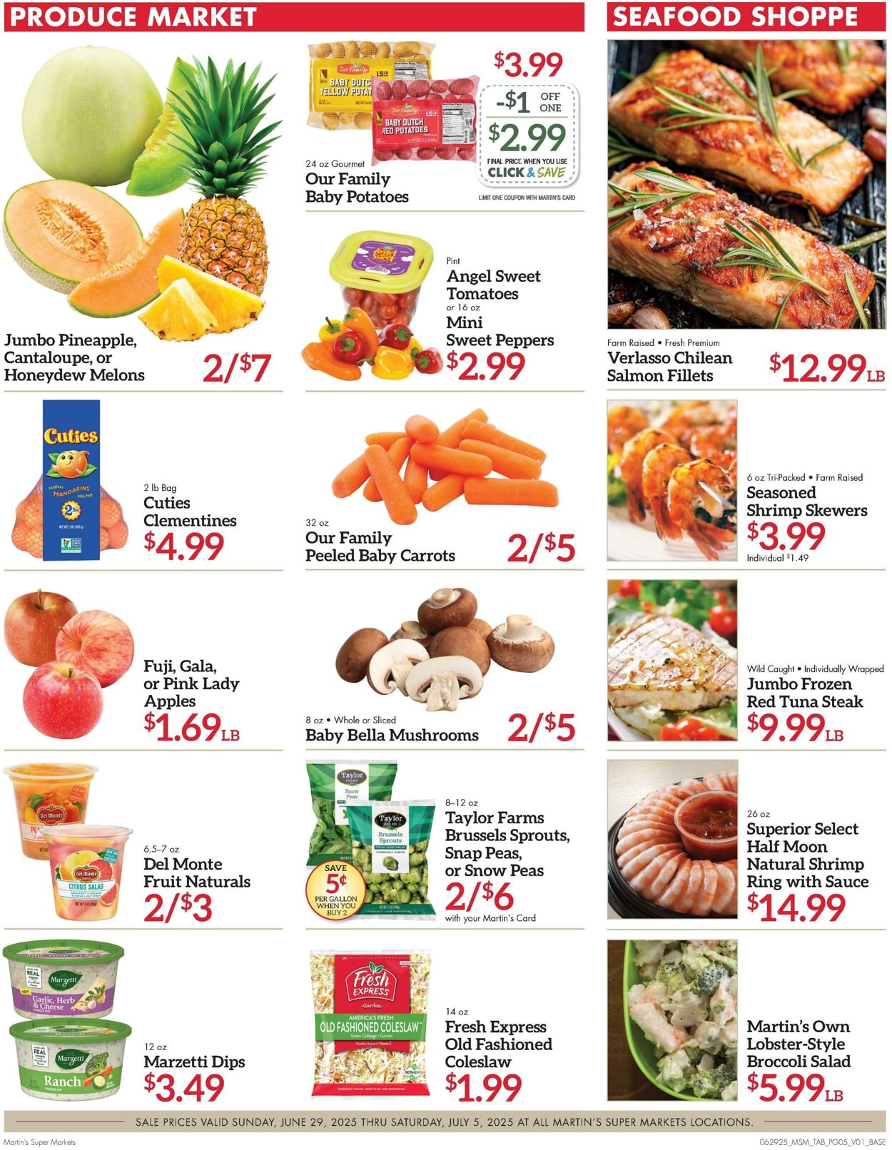 Weekly ad Martin's Supermarkets 06/29/2025 - 07/05/2025