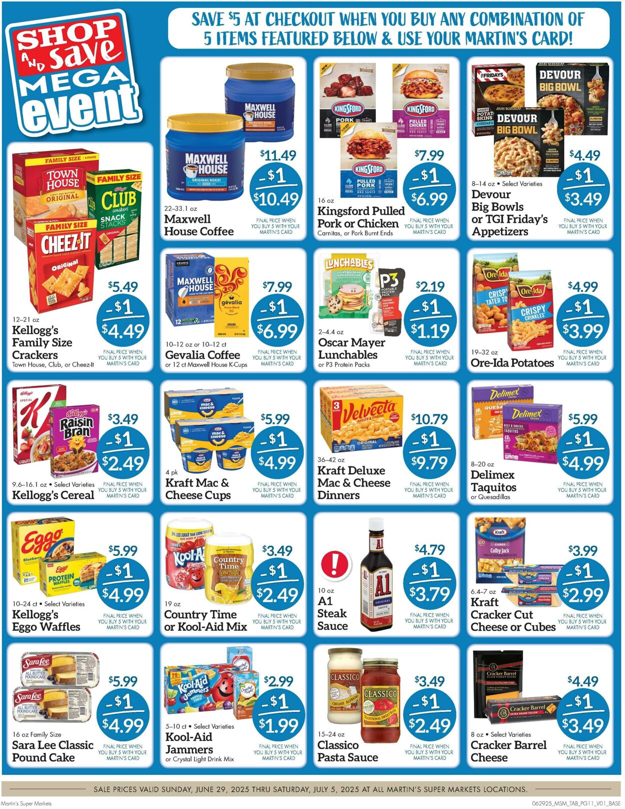 Weekly ad Martin's Supermarkets 06/29/2025 - 07/05/2025