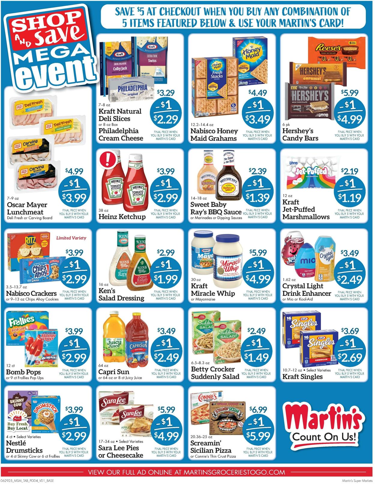 Weekly ad Martin's Supermarkets 06/29/2025 - 07/05/2025