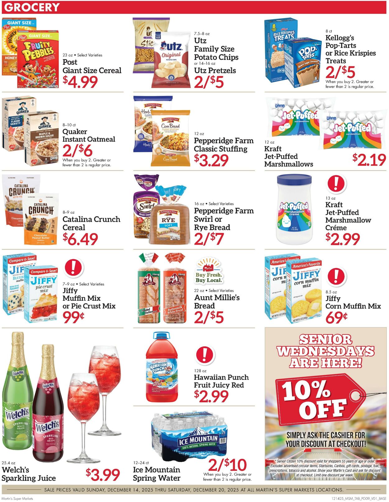 Weekly ad Martin's Supermarkets 12/14/2025 - 12/20/2025