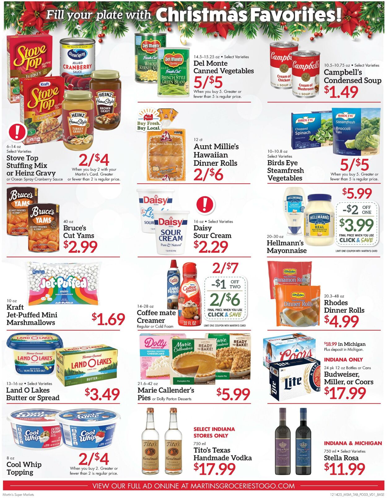 Weekly ad Martin's Supermarkets 12/14/2025 - 12/20/2025