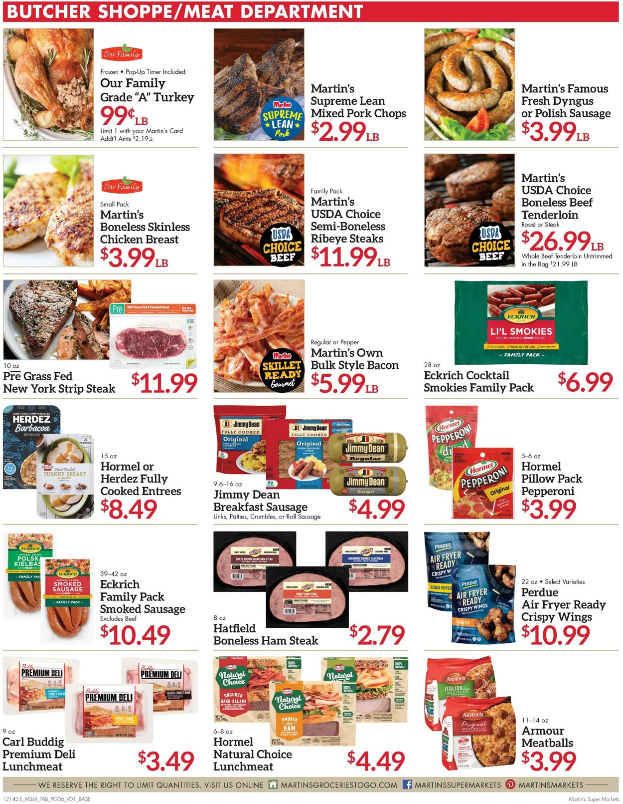 Weekly ad Martin's Supermarkets 12/14/2025 - 12/20/2025