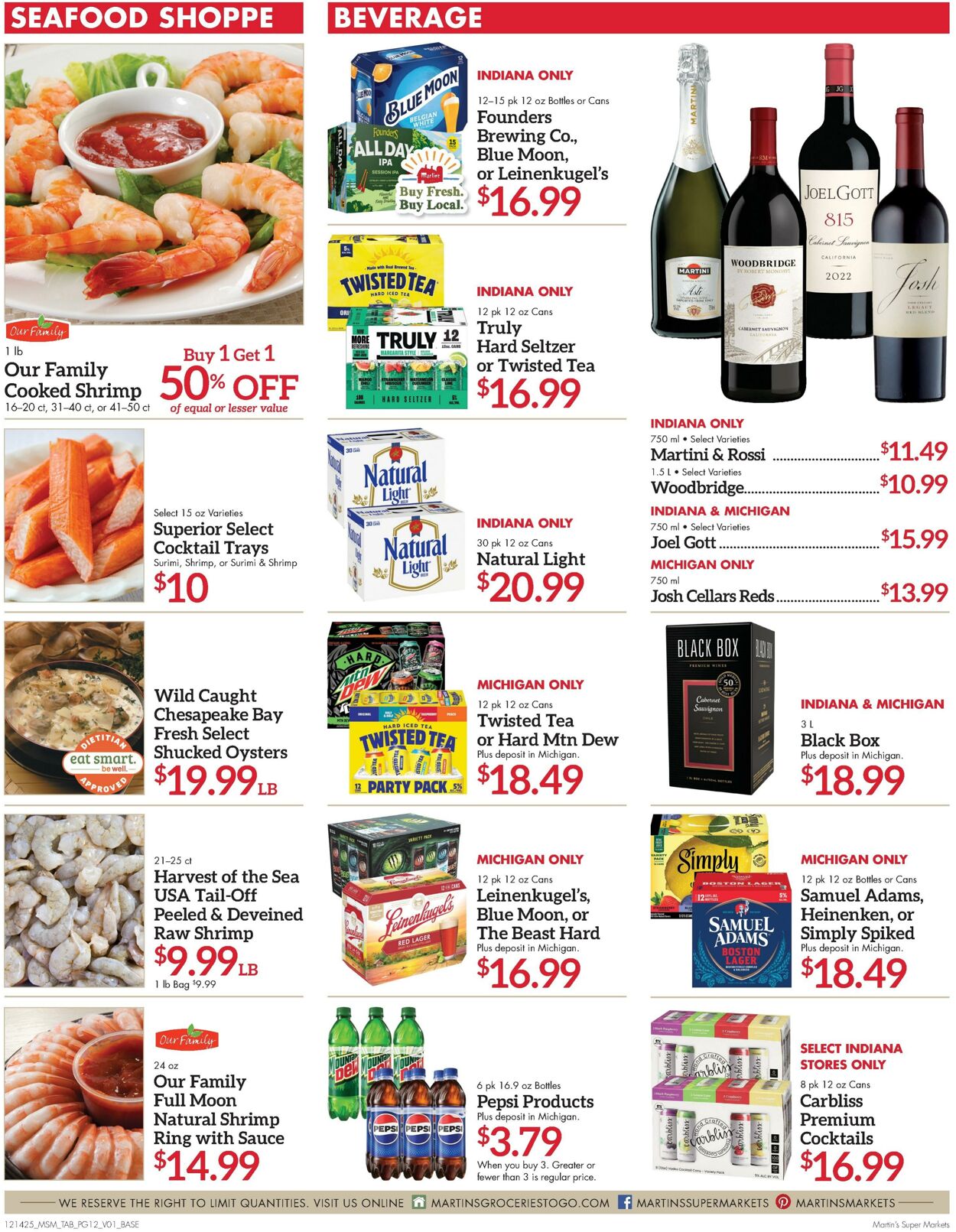 Weekly ad Martin's Supermarkets 12/14/2025 - 12/20/2025