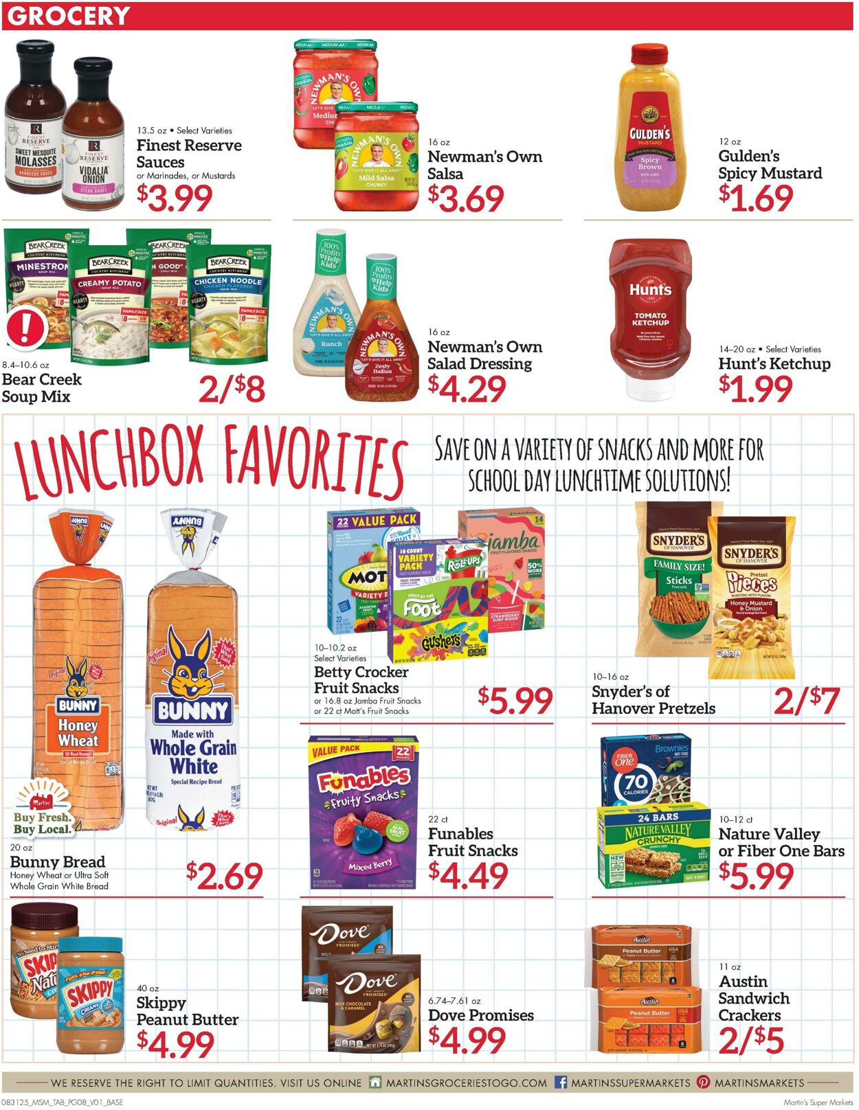 Weekly ad Martin's Supermarkets 08/31/2025 - 09/06/2025