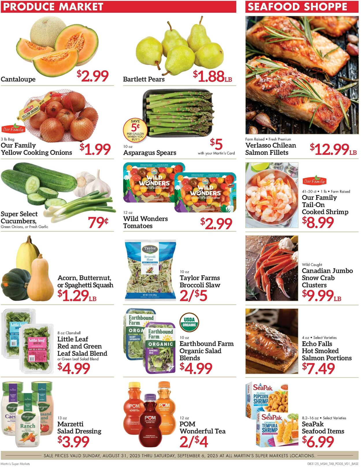 Weekly ad Martin's Supermarkets 08/31/2025 - 09/06/2025
