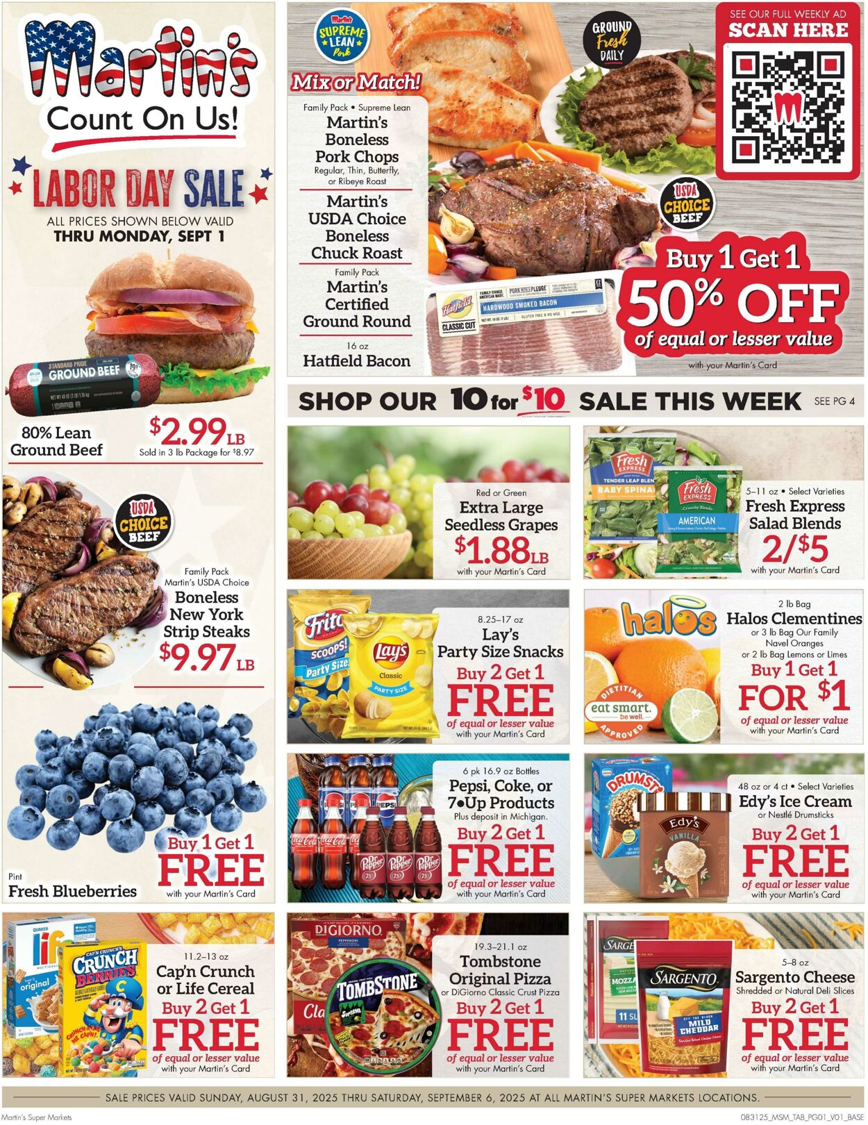 Weekly ad Martin's Supermarkets 08/31/2025 - 09/06/2025