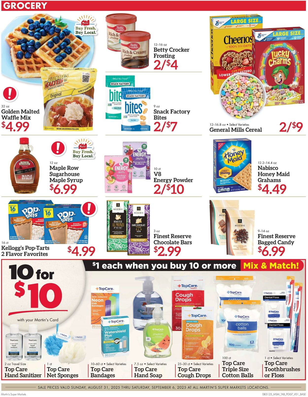 Weekly ad Martin's Supermarkets 08/31/2025 - 09/06/2025