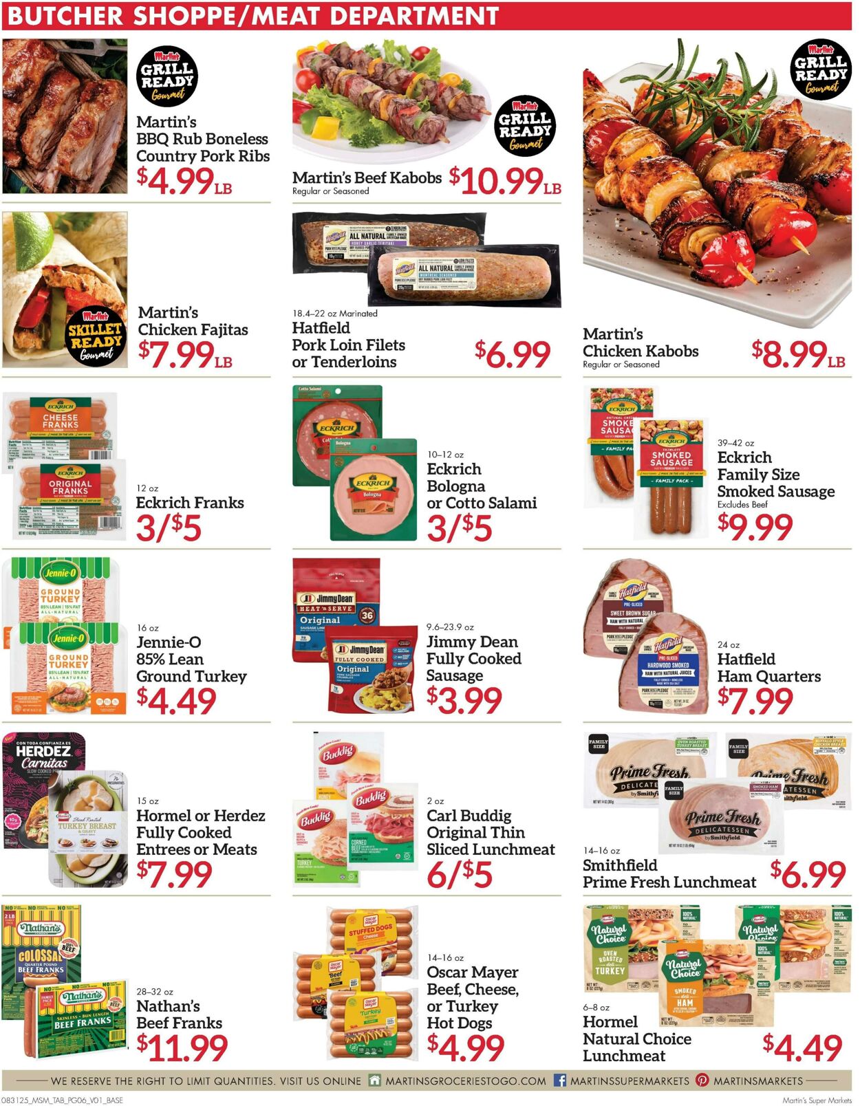 Weekly ad Martin's Supermarkets 08/31/2025 - 09/06/2025