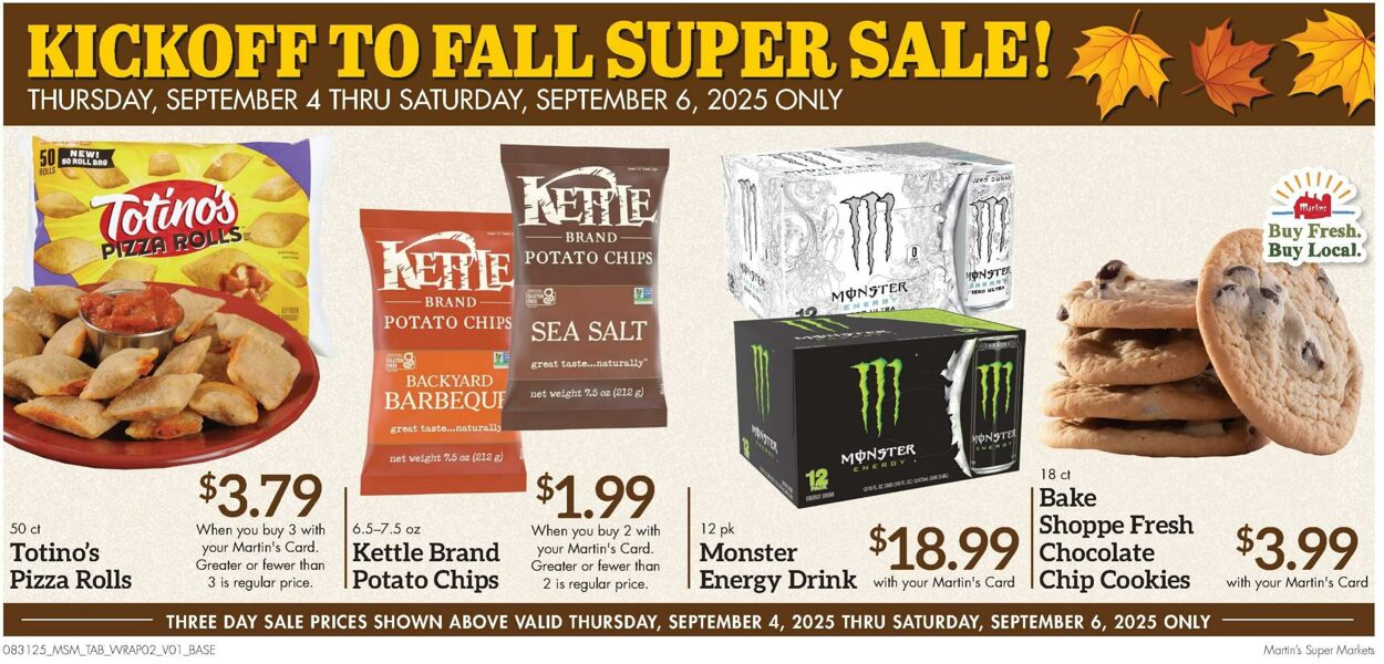 Weekly ad Martin's Supermarkets 08/31/2025 - 09/06/2025