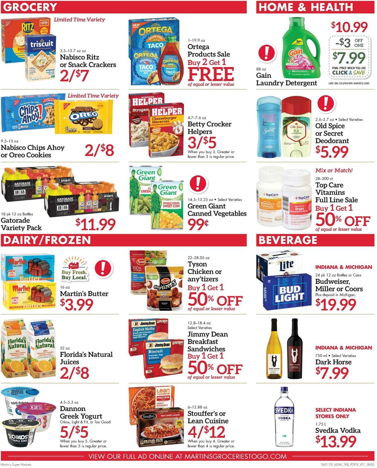 Weekly ad Martin's Supermarkets 06/01/2025 - 06/07/2025
