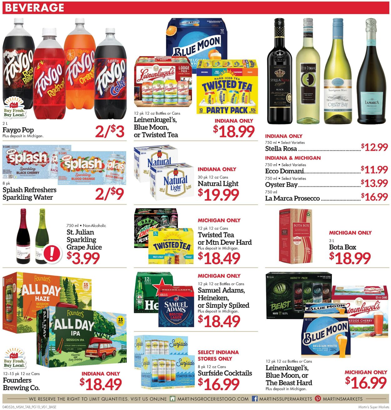 Weekly ad Martin's Supermarkets 04/05/2026 - 04/11/2026