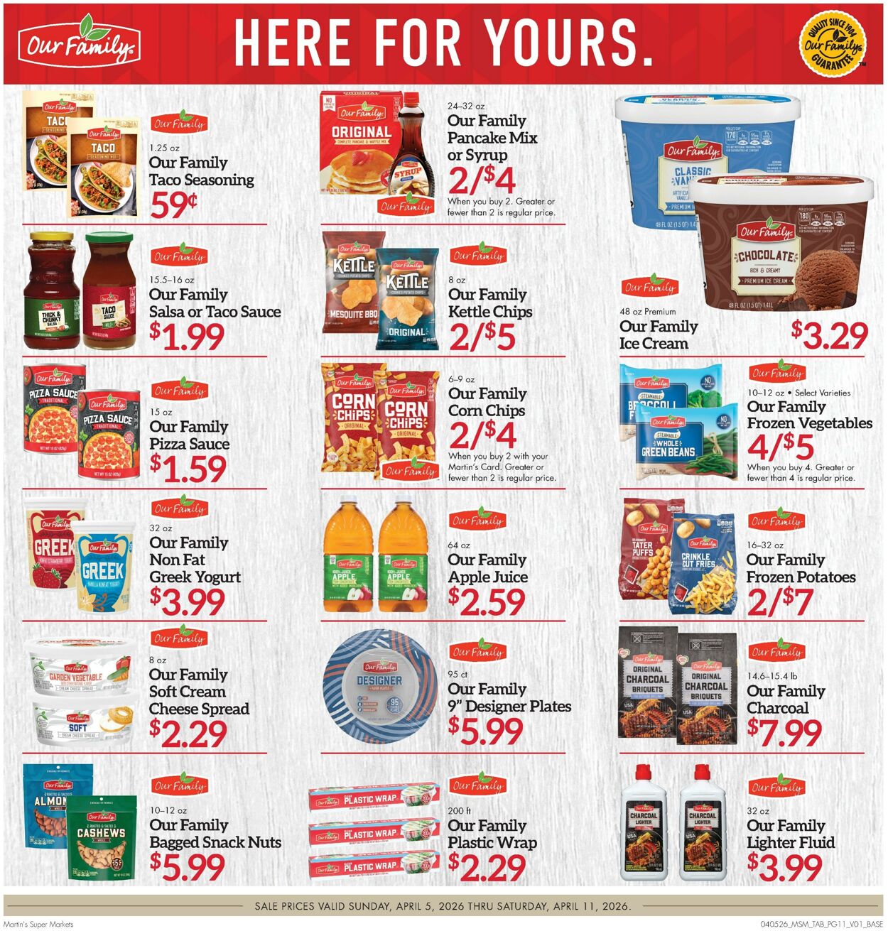 Weekly ad Martin's Supermarkets 04/05/2026 - 04/11/2026