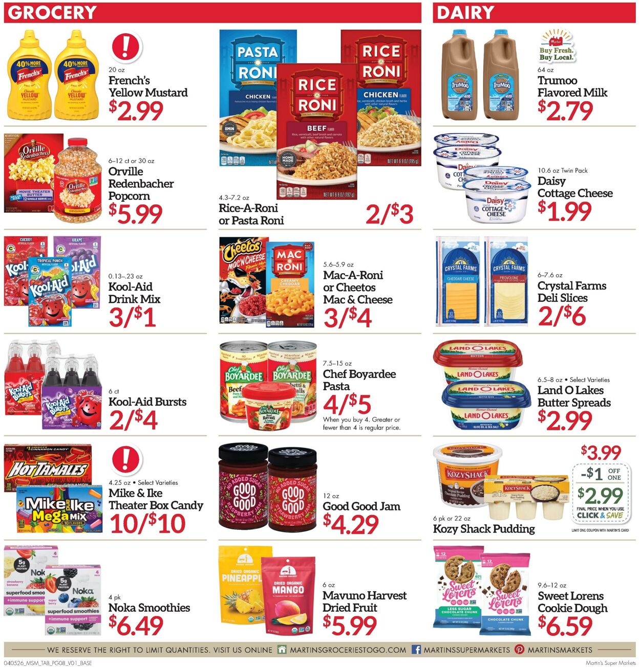Weekly ad Martin's Supermarkets 04/05/2026 - 04/11/2026