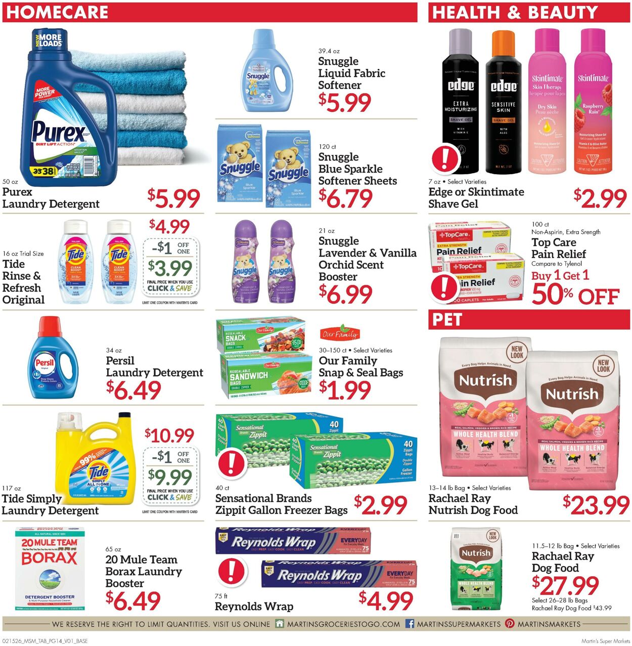 Weekly ad Martin's Supermarkets 02/15/2026 - 02/21/2026