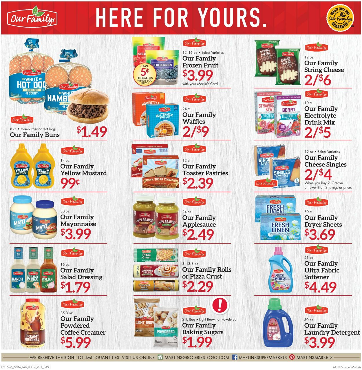 Weekly ad Martin's Supermarkets 02/15/2026 - 02/21/2026