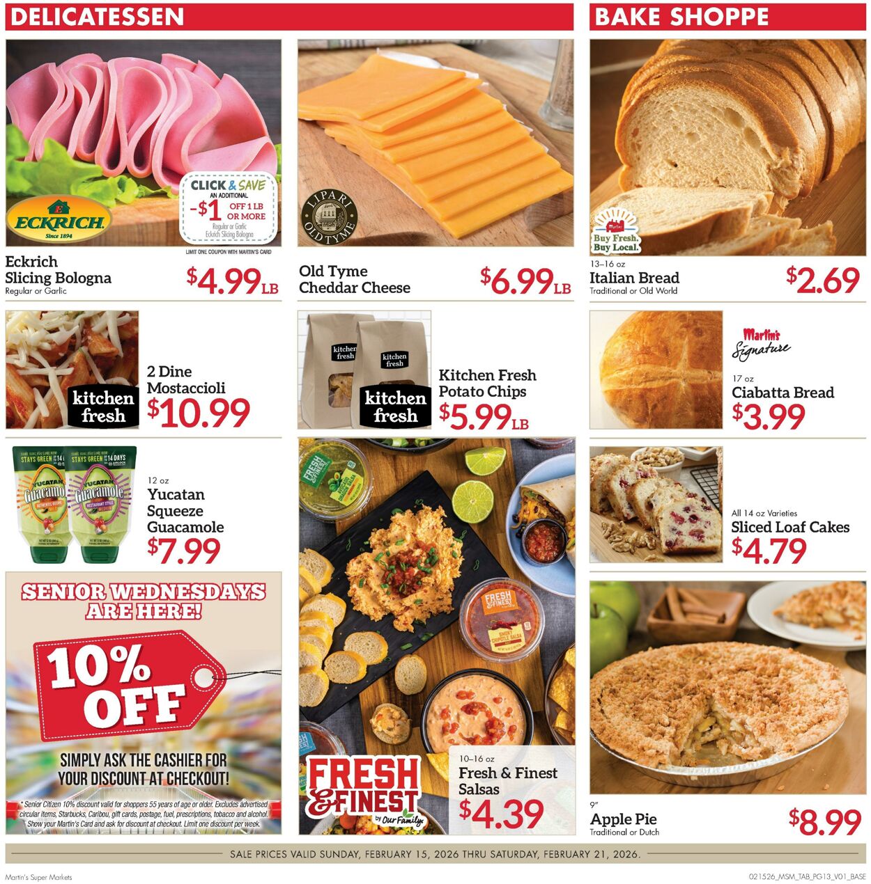 Weekly ad Martin's Supermarkets 02/15/2026 - 02/21/2026