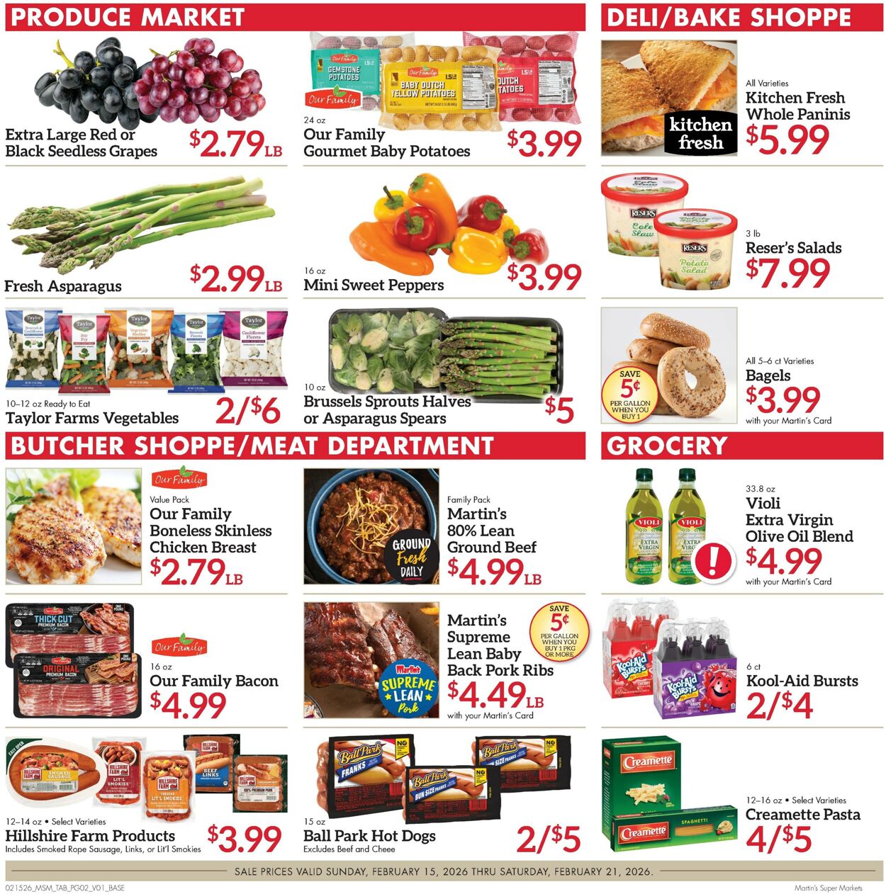 Weekly ad Martin's Supermarkets 02/15/2026 - 02/21/2026