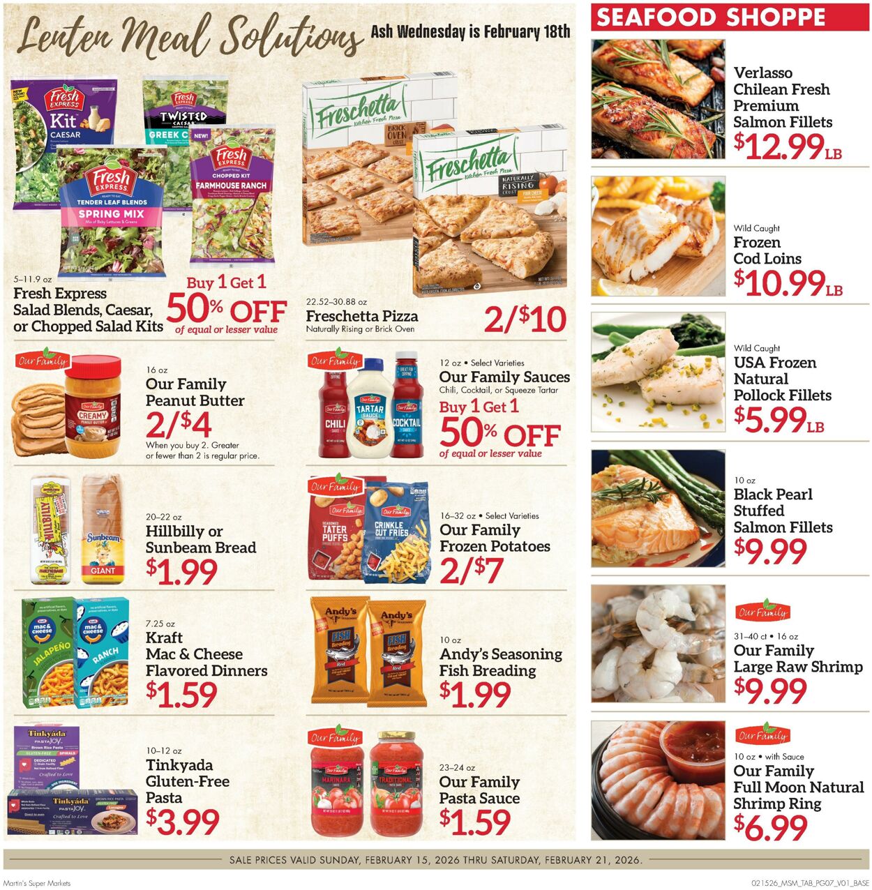 Weekly ad Martin's Supermarkets 02/15/2026 - 02/21/2026