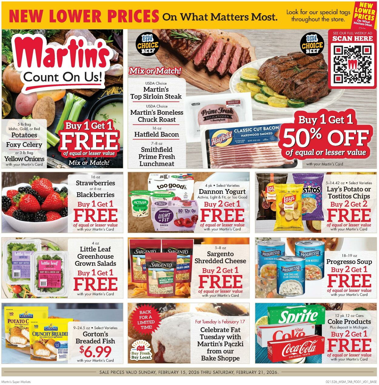 Weekly ad Martin's Supermarkets 02/15/2026 - 02/21/2026