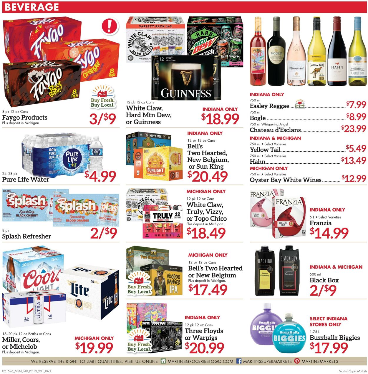Weekly ad Martin's Supermarkets 02/15/2026 - 02/21/2026