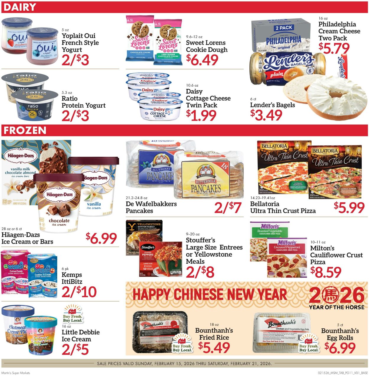 Weekly ad Martin's Supermarkets 02/15/2026 - 02/21/2026