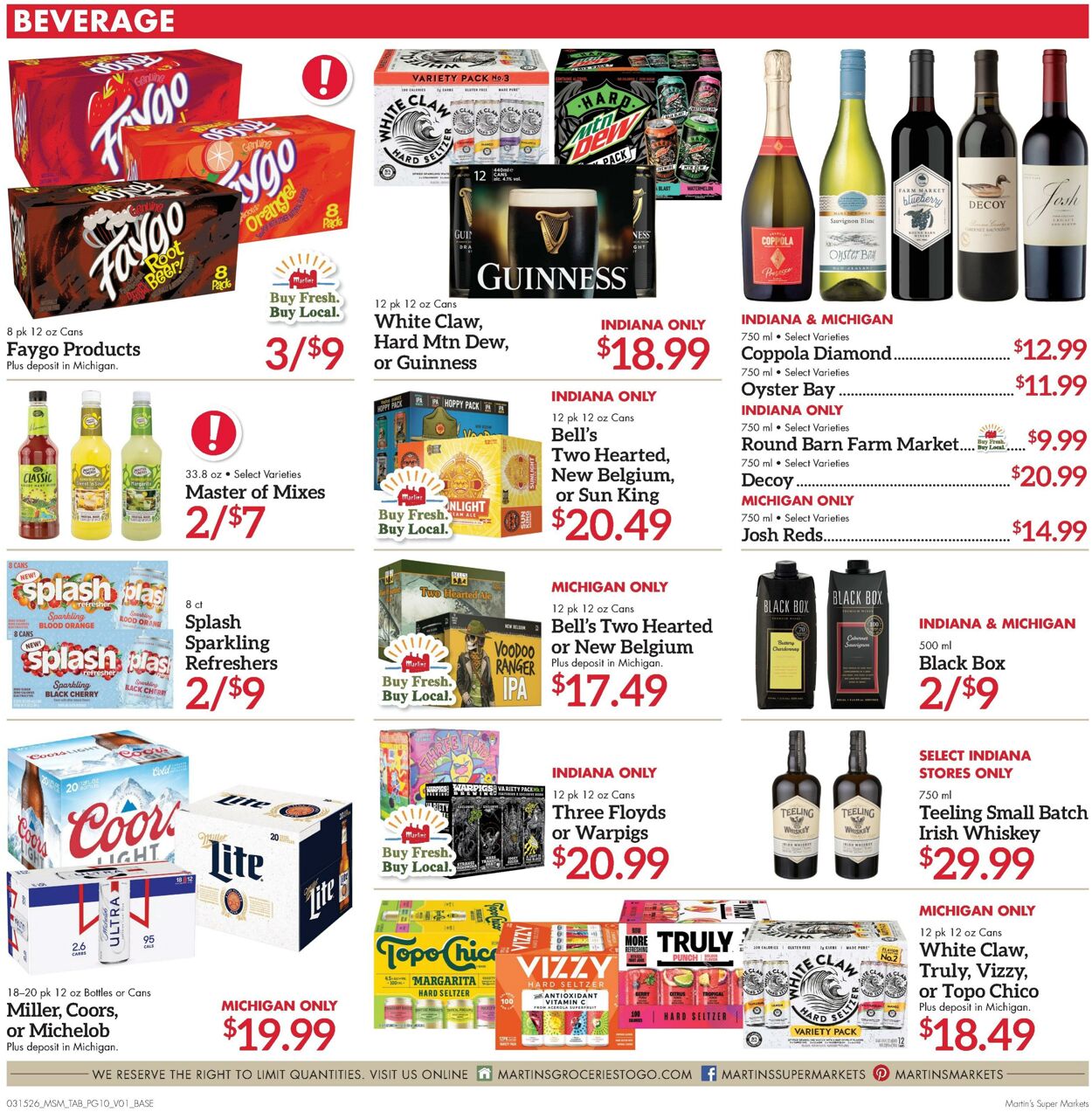 Weekly ad Martin's Supermarkets 03/15/2026 - 03/21/2026