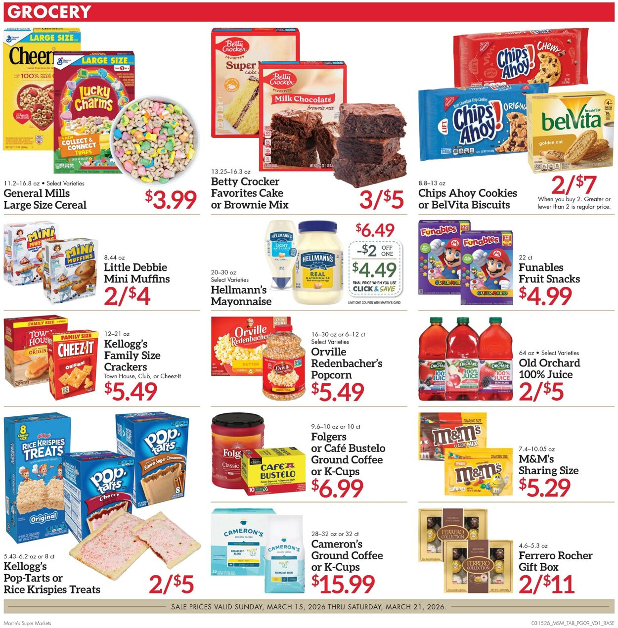 Weekly ad Martin's Supermarkets 03/15/2026 - 03/21/2026