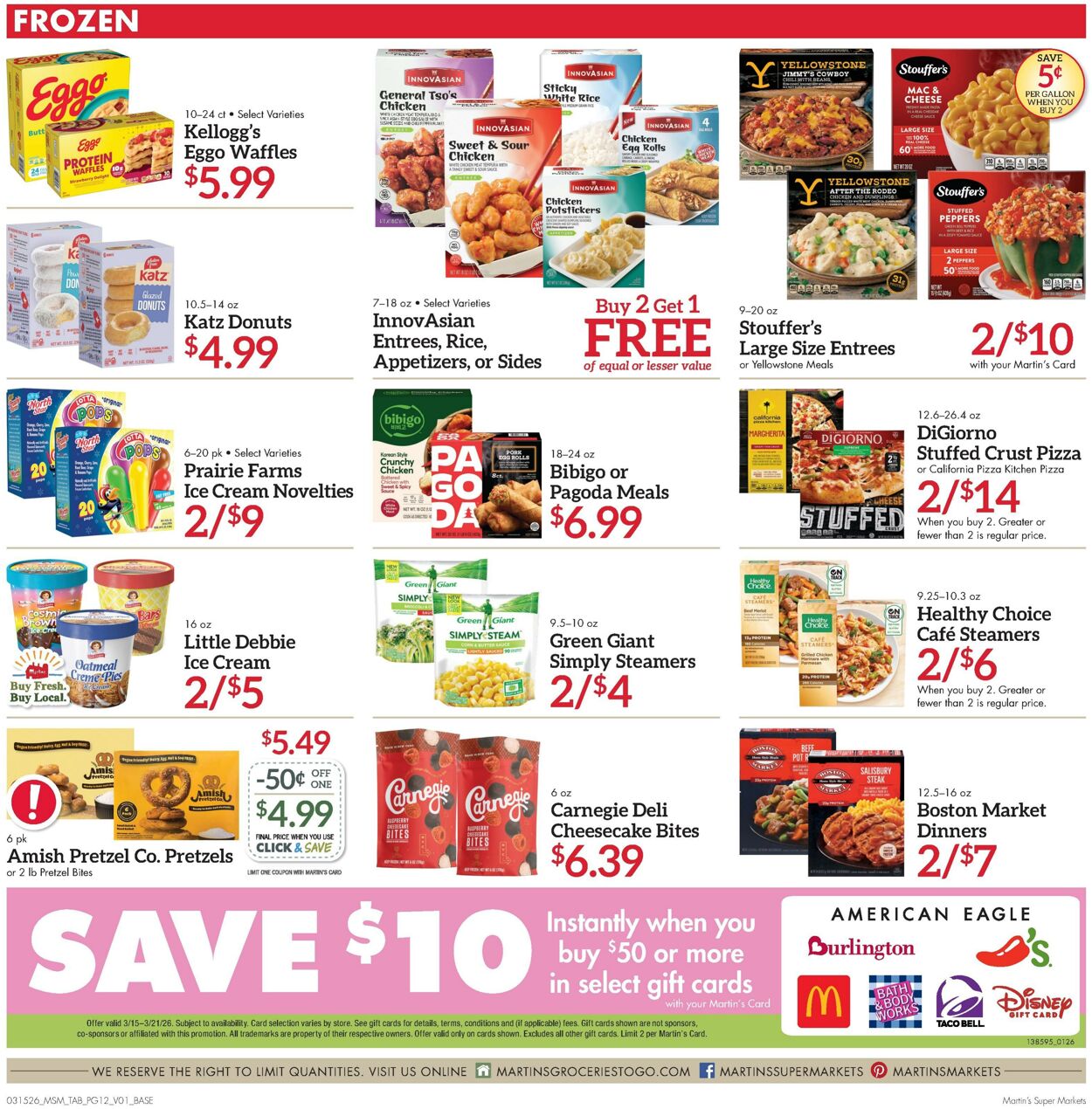 Weekly ad Martin's Supermarkets 03/15/2026 - 03/21/2026