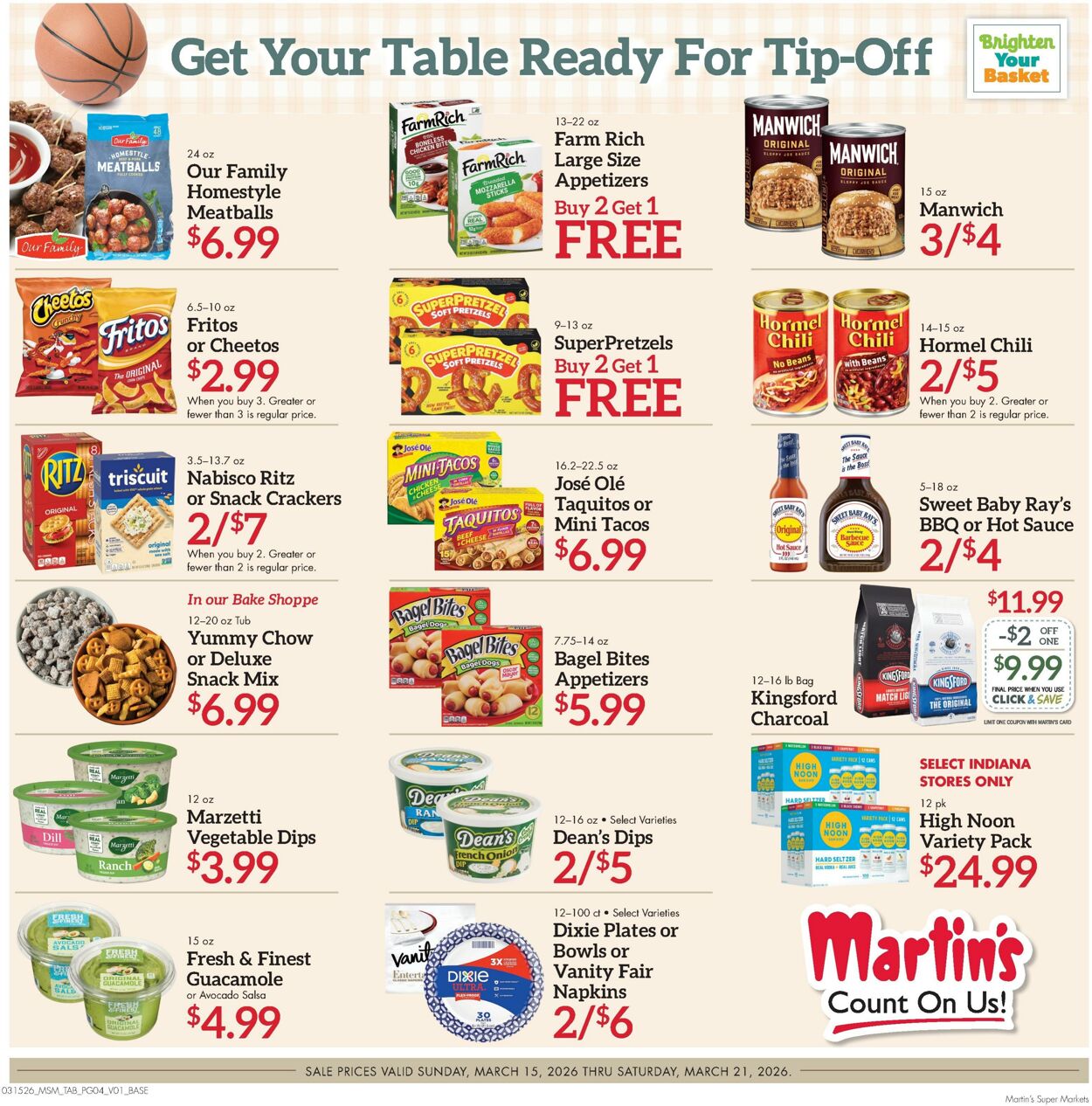Weekly ad Martin's Supermarkets 03/15/2026 - 03/21/2026